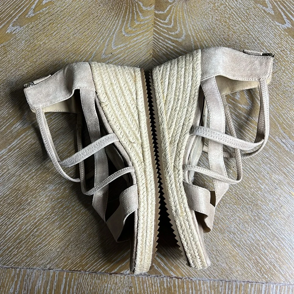 EILEEN FISHER Suede Wanda Espadrille Sandals 10